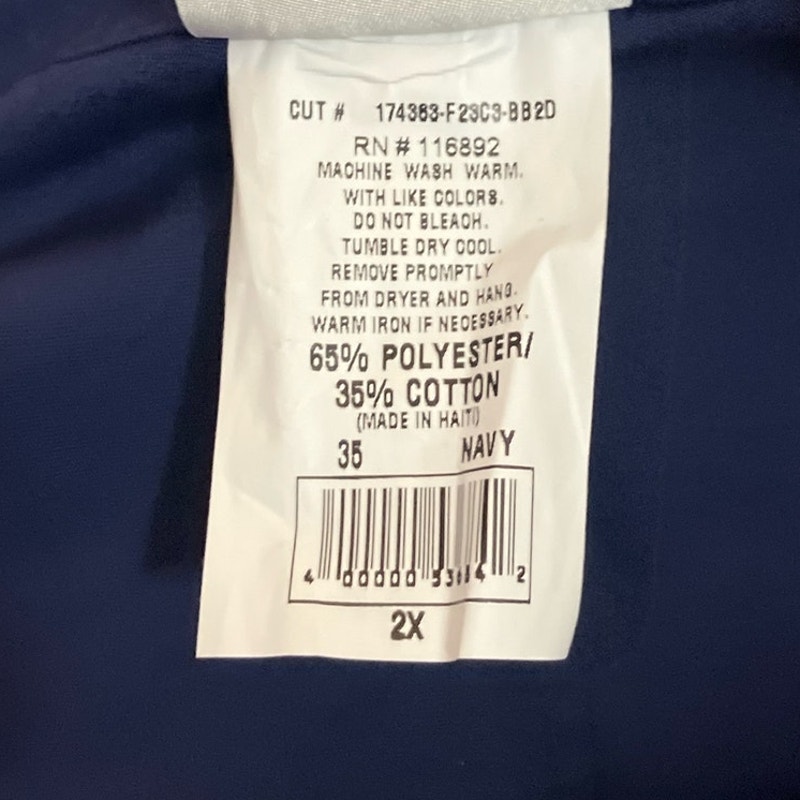 Uniform Advantage Scrubs Women's Navy Pull-On Scrub Pants Pockets | Size 2x Nwt — image 6 of 7
